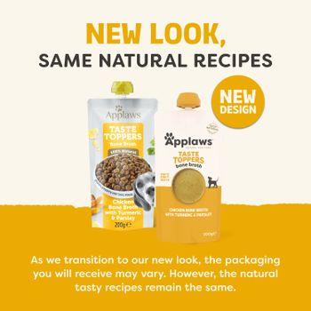 Applaws Taste Toppers Chicken Bone Broth with Turmeric & Parsley 6x200ml