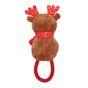 Rosewood Squeaky Plush & Rope Christmas Dog Toy