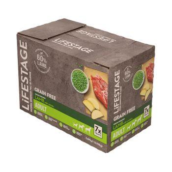 Lifestage Grain Free Adult Wet Dog Food Lamb 7x395g
