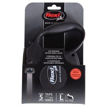 Flexi Standard Large Tape Dog Lead 5M Black Large
