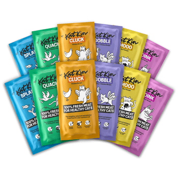KatKin BEST OF FRESH Fresh Cat and Kitten Food, Variety Pack (Chicken, Fish, Pork, Beef, Duck & Turkey) 12x80g