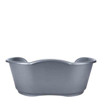 Grey plastic dog bed best sale