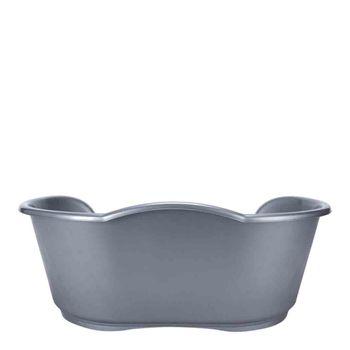 Grey plastic dog bed best sale