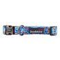 Doodlebone Trendy Tails Padded Dog Collar Blue 1-2