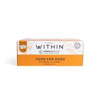 Within Grain Free Adult Dog Food, Variety Pack, Chicken, Salmon 16x90g