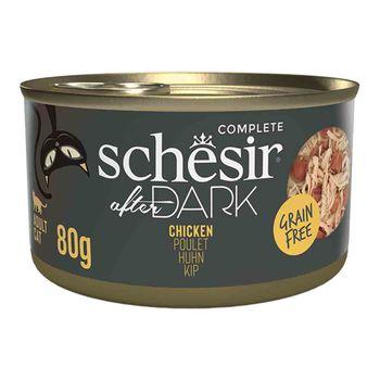 Schesir After Dark Complete Wet Cat Food Chicken in Fillets 80g