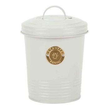 Scruffs Cantina 2L Steel Storage Pet Treat Canister Light Grey