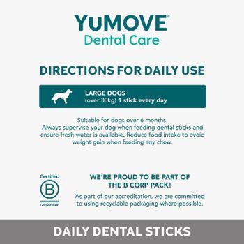 YuMOVE Daily Clean Dental Sticks for Large Dogs | 7 pack