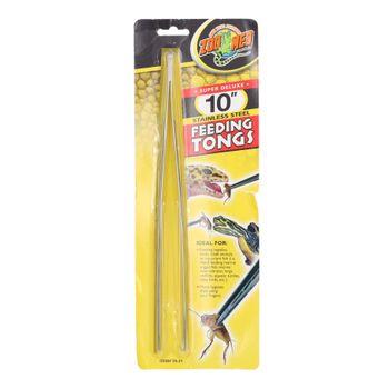 Zoo Med Stainless Steel Reptile Feeding Tongs, 10 Inches