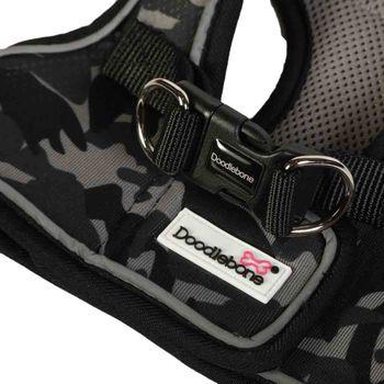 Doodlebone Smokey Camo Snappy Dog Harness, Large