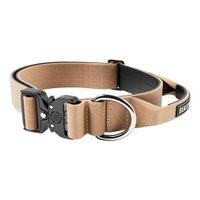 BullyBillows Combat Dog Collar Military Tan Extra Large