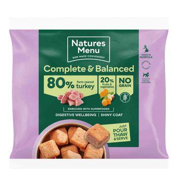 Natures Menu Country Hunter Turkey Nuggets, Raw Dog Food, 1kg