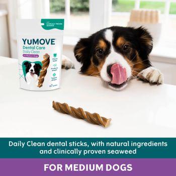 YuMOVE Daily Clean Dental Sticks for Medium Dogs | 7 pack
