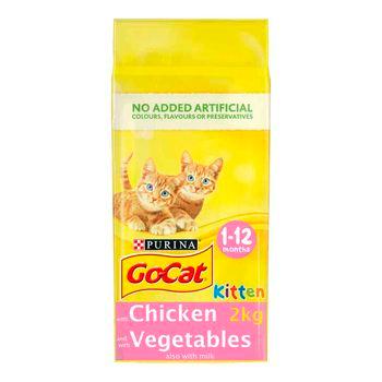 Go-Cat Kitten Chicken, Carrots & Milk Dry Cat Food 2kg