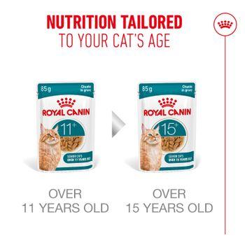 Royal Canin FHN Ageing 11+ Wet Cat Food in Gravy 12x85g