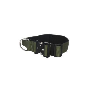 Rufus & Rosie Padded Handle Dog Collar, Medium, Khaki