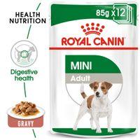 Royal Canin Wet Dog Food Mini Adult in Gravy 12x85g
