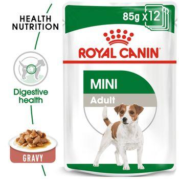 Royal Canin Wet Dog Food Mini Adult in Gravy 12x85g