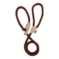 Hem & Boo Soft Touch Slip Dog Lead Brown