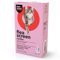 Pet Shield Flea Screen Combo for Cats 3 Pipettes