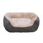 Joules Grey Jumbo Cord/Plush Dog Bed 60cm