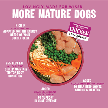 Barking Heads All Hounder Golden Years Chicken Dry Dog Food, 12kg