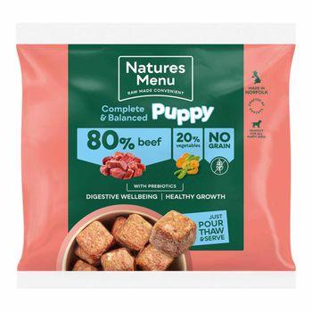 Natures Menu Complete and Balanced 80/20 Puppy Beef Nuggets Dog Food 1kg