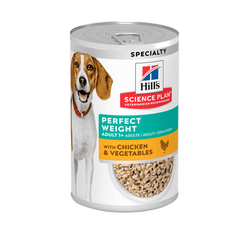 Hill's Science Plan Perfect Weight Wet Dog Food Chicken & Vegetables Flavour 363g