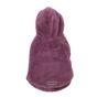 Rufus & Rosie Purple Faux Fur Dog Hoodie, S