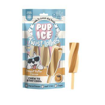 Pup Ice Twist Lolly Peanut Dog Treat 3 Pack 90g