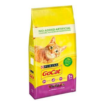 Go Cat Chicken Duck Dry Cat Food 2kg Jollyes