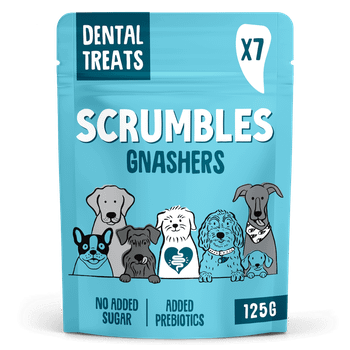 Scrumbles Gnashers for Dogs, Daily Dental Sticks 125g