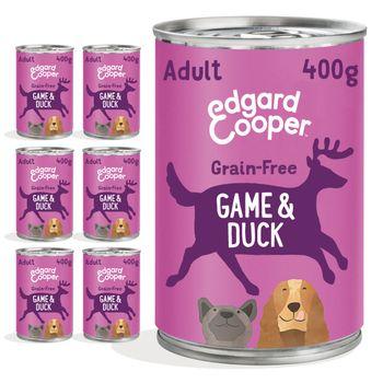 Edgard & Cooper Adult Wet Food Tin Game & Duck 6x400g