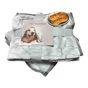 Snug & Cosy Bone Print Dog Blanket Grey