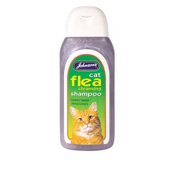 Johnson s Cat Flea Cleansing Shampoo 200ml Cat Shampoos Conditioners Sprays