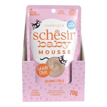 Schesir Complete and Balanced Wet Kitten Food Salmon in Mousse 70g