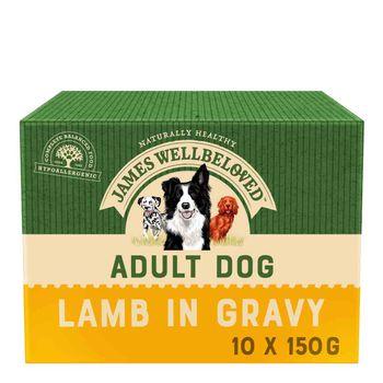 James Wellbeloved Wet Dog Food Lamb Rice Veg 10 x 150 g