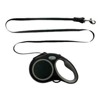 Fida Retractbale Dog Lead Black 16ft