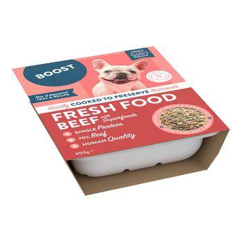 Boost Beef Veg & Superfood Fresh Dog Food Meal 400g