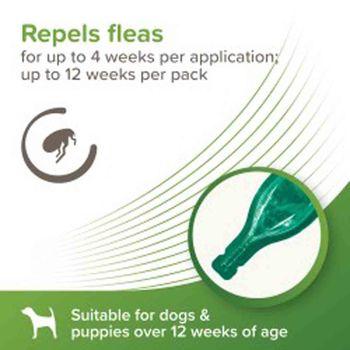 Beaphar VETOpure Plant-Based Protection Flea Spot-On for Dogs under 15 kg, 3 Pipettes