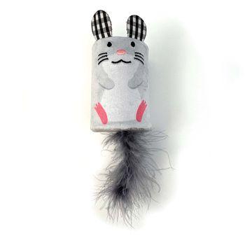 Tabby Patch Mouse Rattle & Roll Cat Toy
