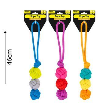 Smart Choice Triple Knot Ball Rope Dog Toy