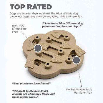 Nina Ottosson Outward Hound Dog Hide 'n' Slide Dog Toy Tan