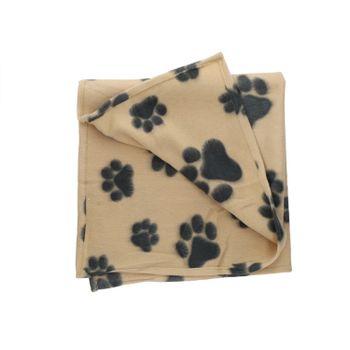 Pet Living Pet Blanket, Black & Beige. M-L
