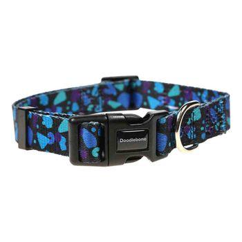 Doodle Bone Bold Dog Collar Electric Party 3-6