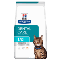 Hill'S Prescription Diet T/D Dental Care Dry Cat Food With Chicken 3kg