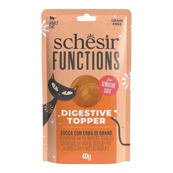 Schesir Functions Digestive Topper Adult Cat Pumpkin & Wheatgrass 40g