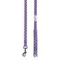 Doodlebone Bold Padded Dog Lead Violet Stars 15mm