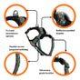 Neerdog Go-B-Bold Airflow Dog Harness-Hollyhock Medium