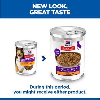 Hill's Science Plan Sensitive Stomach & Skin Adult Wet Dog Food with Chicken 370g